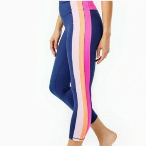 NWT Lilly Pulitzer UPF 50 Luxletic 24" Weekender High-Rise Midi Legging S